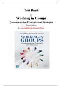 Working in Groups&colon; Communication Principles and Strategies&comma; 8th Edition &ndash; Isa Engleberg & Dianna Wynn &vert; Complete Test Bank &lpar;Chapters 1&ndash;12&rpar;