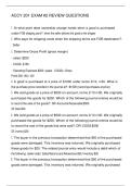 ACCY 201 EXAM &num;2 REVIEW QUESTIONS