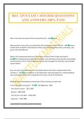 REL 225 EXAM 1 2025&sol;2026 QUESTIONS AND ANSWERS 100&percnt; PASS