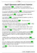 Enp11 Questions and Correct Answers 