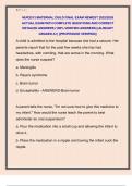 NUR2513 MATERNAL CHILD FINAL EXAM NEWEST 2025&sol;2026  ACTUAL EXAM WITH COMPLETE QUESTIONS AND CORRECT  DETAILED ANSWERS &lpar;100&percnt; VERIFIED ANSWERS&rpar; &vert;ALREADY  GRADED A&plus;&vert; &vert;&vert;PROFESSOR VERIFIED&vert;&vert; 