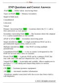 ENP Questions and Correct Answers 