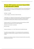 RD Exam&colon; MNT Questions and answers Newest RATED A&plus; 2025&sol;2026 NEW&excl;&excl; UPDATED