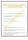 SHRM-CP EXAM 2025&sol;2026 QUESTIONS AND ANSWERS 100&percnt; PASS
