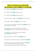 EOLC 6&period;0 Final Exam UPDATED  QUESTIONS AND CORRECT ANSWERS