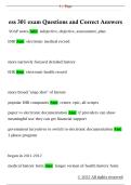 ess 301 exam Questions and Correct Answers 