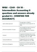 WGU - C249 - CH 18 - Intermediate Accounting II questions and answers already graded A&plus;