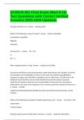 ECON-B 251 Final Exam &lpar;Mod 9-12&rpar; Test Questions with Correct Verified Answers 2025-2026 Updated&period;