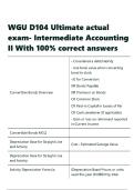 WGU D104 Ultimate actual exam- Intermediate Accounting II With 100- correct answers&period;