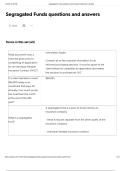Segragated Funds questions and answers