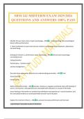 SRM 242 MIDTERM EXAM 2025&sol;2026 QUESTIONS AND ANSWERS 100&percnt; PASS