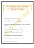 SRM 242 MIDTERM STUDY GUIDE EXAM 2025&sol;2026 QUESTIONS AND ANSWERS 100&percnt; PASS
