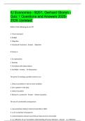 IU Economics - B251&comma; Gerhard Glomm - Quiz 1 Questions and Answers 2025-2026 Updated&period;
