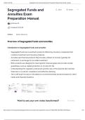  Segregated Funds and  Annuities Exam  Preparation Manual Questions and answers