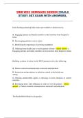 WEB WOC SEMINARS SEM580 FINALS  STUDY SET EXAM WITH ANSWERS&period; 