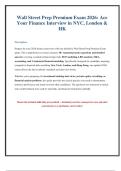 Wall Street Prep Premium Exam 2026: Practice Questions & Answers