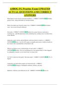 ASBOG FG Practice Exam UPDATED  ACTUAL QUESTIONS AND CORRECT  ANSWERS