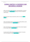 YEOMAN CHAPTER 3 &vert; CERTIFIED EXAM QUESTIONS & ANSWERS