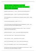 ECON B251&colon; Modules 5-8 Test Questions and All Correct Answers -2025-2026 Updated&period;