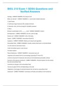 BIOL 212 Exam 1 SDSU Questions and Verified Answers