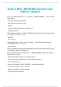 Exam 4 BIOL 212 SFSU Questions and Verified Answers