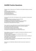 OLERE Practice Questions NEWEST 2026&sol;2027 ACTUAL EXAM COMPLETE QUESTIONS AND CORRECT DETAILED ANSWERS &lpar;VERIFIED ANSWERS&rpar; &vert;ALREADY GRADED A&plus;&vert;&vert;BRAND NEW&excl;&excl;
