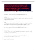 UNDERSTANDING NORMAL AND CLINICAL NUTRITION&colon; CHAPTER 1 EXAM QUESTIONS WITH ANSWERS RATED A&plus; 2025&sol;2026