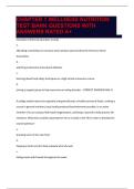 CHAPTER 1 WELLNESS NUTRITION TEST BANK QUESTIONS WITH ANSWERS RATED A&plus;