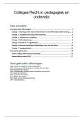 Colleges Recht in pedagogiek en onderwijs 23-24