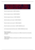 AQA GCSE CHEMISTRY - PAPER 1 EXAM QUESTIONS WITH CORRECT ANSWERS RATED A&plus; 2025&sol;2026