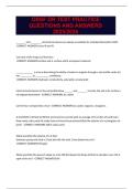 OSSF DR TEST PRACTICE QUESTIONS AND ANSWERS 2025&sol;2026