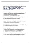 2025 ATI MENTAL HEALTH PROCTORED EXAM  QUESTIONS WITH ANSWERS&comma; 100&percnt;- PASSING SCORE GUARANTEE