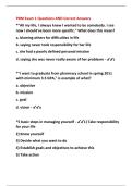 PRM Exam 1 Questions AND Correct Answers 