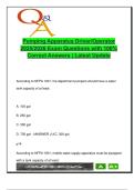 Pumping Apparatus Driver&sol;Operator 2025&sol;2026 &vert; 100 Exam Questions with Answers &vert; Fireground Hydraulics&comma; NFPA Standards&comma; Equipment Ops &ndash; National Fire Academy