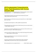 ATI Fundamentals Comprehensive Exam&lowbar;Paractice Questions with Correct Answers 2025