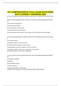 ATI COMPREHENSIVE FINAL EXAM QUESTIONS WITH CORRECT ANSWERS 2025&period;