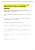 California Ambulance DMV Exam 2 SETS COMPILED OWITH COMPLETE SOLUTION NEW&excl;&excl; RATED A&plus; 2025&sol;2026 
