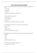 NCLE TEST EXAM QUESTIONS AND ANSWERS