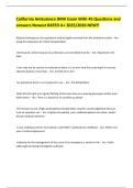 California Ambulance DMV Exam With 45 Questions and answers Newest RATED A&plus; 2025&sol;2026 NEW&excl;&excl;
