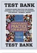 Test bank for Evidence-Based Practice for Nurses&colon; Appraisal and Application of Research 4th Edition&comma; by Nola A&period; Schmidt&comma; Janet M&period; Brown