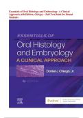 Essentials of Oral Histology and Embryology&colon; A Clinical Approach &lpar;6th Edition&comma; Chiego&rpar; Full Test Bank &ndash; Ignite Your Dental Mastery for NBDE Success