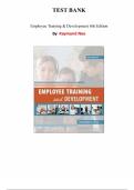 Employee Training & Development&comma; 6th Edition &ndash; Raymond A&period; Noe &vert; Complete Test Bank &lpar;Chapters 1&ndash;11&rpar;