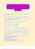 Washington State &lpar;WOSSA&rpar; Septic  Installer Practice Exam With Correct  Questions and Detailed Answers &vert;  Graded A&plus; 
