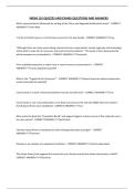 NRSM 101 QUIZZES AND EXAMS QUESTIONS AND ANSWERS