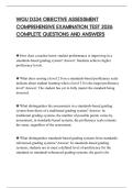 WGU D334 OBJECTIVE ASSESSMENT COMPREHENSIVE EXAMINATION TEST 2026 COMPLETE QUESTIONS AND ANSWERS
