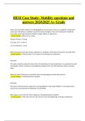 HESI Case Study&colon; Mobility &vert; Verified Question with Complete Solution &lpar;Latest A&plus; Grade&comma; 2024&sol;2025&rpar;