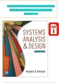 Solution manual for systems analysis and design 10th edition by kendall kenneth and kendall julie