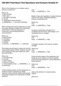 CM 4221 Final Exam Test Questions and Answers Graded A&plus;