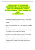 Fundamentals of Florida Code  Enforcement EXAM STUDY GUIDE 2026  COMPLETE QUESTIONS WITH CORRECT  DETAILED ANSWERS &vert;&vert; 100&percnt; GUARANTEED  PASS  <LATEST VERSION> 