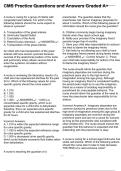 CMS Practice Questions and Answers Graded A&plus;